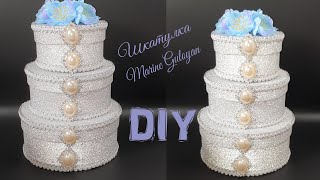 Шкатулка виде торта супер подарок для девочки своими руками ✔ Marine DIY Guloyan✔