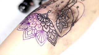 Elephant Mandala Tattoo Time lapse