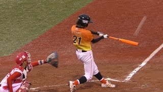 【女子プロ野球】 萱野未久選手の初ホームランを4Kでどうぞ！ Awesome Japanese girls baseball batting
