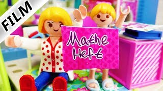 Playmobil Film Deutsch - HAUSAUFGABEN MIT MAMA! HANNAH VERZWEIFELT! MUTTER HILFT KIND IN DER SCHULE!