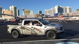 Drifting Fun at The Ford Test Track SEMA 2015 Las Vegas