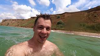 Крым 2018, Песчаное, дикий пляж