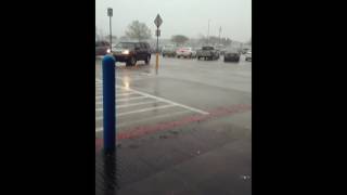 Lightning Strikes Walmart Parking Lot in Alexandria, Louisiana