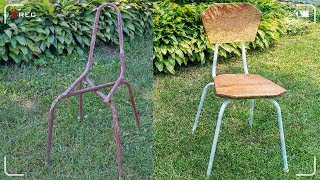 ВТОРАЯ ЖИЗНЬ СТАРОГО СТУЛА. РЕСТАВРАЦИЯ. THE SECOND LIFE OF THE OLD CHAIR # RESTORATION #