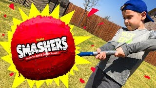 SMASHERS Smash Balls Challenge with Gear Test & Toys Review!