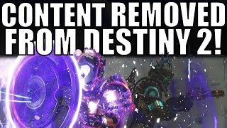 CONTENT REMOVED from Destiny 2, Placed Behind DLC!