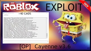 ROBLOX HACK/EXPLOIT: CAYENNE +40 CMDS - Rainbow-Fog, Fire, Btools, Teleport, Trump AND MORE!!!