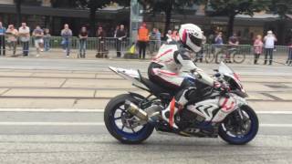 Werbeveranstaltung zur Superbike WM in Frankfurt Oder