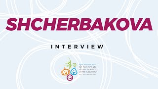 Interview: Anna Shcherbakova (RUS) | ISU European Figure Skating Championships | #EuroFigure