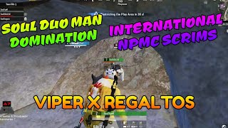 Soul Domination Viper X Regaltos, NPMC International Scrims, PUBG Mobile live stream Highlights