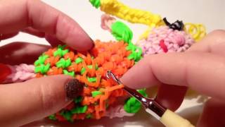 КУКЛА ЛУМИГУРУМИ /амигуруми из резинок Rainbow Loom/ DOLL Loomigurumi,  Радужки Rainbow Loom ч 3