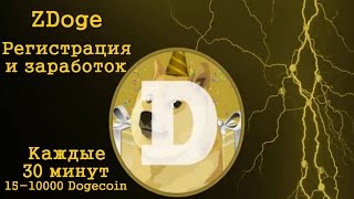Заработок Dogecoin на сайте ZDoge