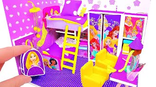 DIY Miniature Dollhouse ~ Rapunzel Room Decor, Backpack
