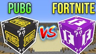 PUBG VS FORTNITE ŞANS BLOKLARI - Minecraft