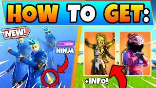 Fortnite NINJA SKIN: HOW TO GET IT + *FREE* EMOTE! Leaked Skins and Gameplay in Battle Royale