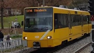 Ein- und Abfahrt U14 Heslach in Elbestraße (Stadtbahn Stuttgart)