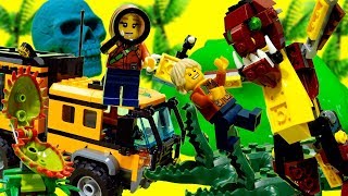 【LEGO遊び】ジャングル探検移動基地ごっこまとめ【アナケナ&カルちゃんのキッズアニメ】jungle 60160