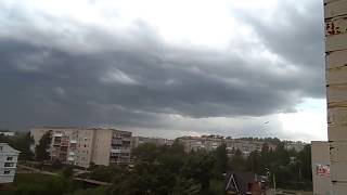 Ураган в Пермском крае (Нелётная погода в Кудымкаре, Storm)