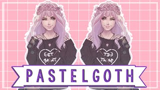 Sims 4: Create A Sim - Pastel Goth (Collab with Irish&Chill)