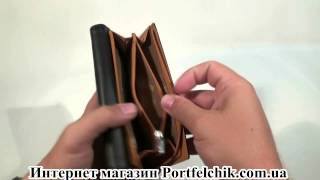 Женский кошелек Tumble Hide 1284 THB 14 Black Tan