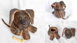 Мастер-класс по плетению Собачки-шкатулки.
