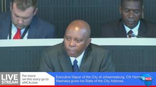 Mashaba gives his State of the City Address