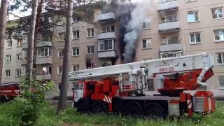 Пожар на ул.Курчатова 24 город Железногорск 23 Июня 2 016 год.
