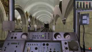 Trainz 2010. Метро. От Каховской до Речного Вокзала Часть 1