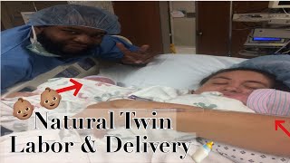 Natural Twin Birth | Giving Birth at 36 weeks pregnant with Twins !