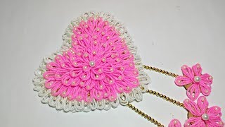 Woolen Heart -- Amazing woolen design // Woolen Crafts idea--Best Reuse idea - Best Out of Waste