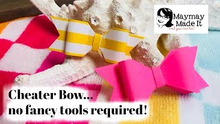 Easy Peasy Cheater Paper Bow No Fancy Tools Needed
