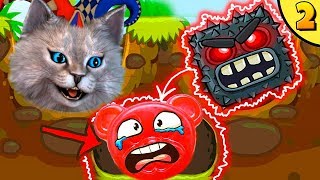 Несносный КРАСНЫЙ ШАРИК против чёрного квадрата #2. Red Ball 4 МУЛЬТИК ЖЕЛЕЙНЫЙ МЕДВЕДЬ ВАЛЕРА