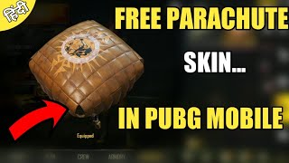Pubg Mobile Free Parachute Skin In Pubg Mobile Hindi ! How To Get Free Parachute Skin In Pubg Mobile