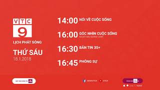 Lịch phát sóng VTC9 ngày 18/01/2019