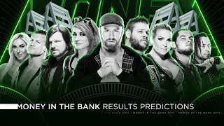 WWE Money in the Bank 2017 - Results Predictions