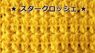 スタークロッシェの編み方：かぎ編みの基本　How to Crochet / Crochet and Knitting Japan