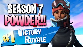 Season 7 "Powder" Skin!! (10 Frag Solo Victory) - Fortnite: Battle Royale Gameplay
