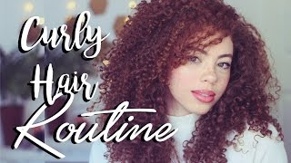 BIG Curly Hair Routine! 2016