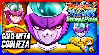 Dragon Ball Fusions 3DS English: Gold Meta Coolieza (Frieza Race Streetpass Fusion) Fusion Gameplay