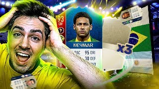 NÃO ACREDITO! TIREI 3 ICONS E O NEYMAR EM PACOTE SIMPLES - PACK OPENING DA COPA DO MUNDO
