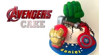 AVENGERS CAKE (Captain America, Hulk, Iron Man) by How To Cook That, CIVIL WAR CAKE