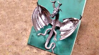 КОВКА. ДРΑКОН СВОИМИ РУКАМИ!!! КУЗНЕЧНОЕ ДЕЛО!FORGING Α DRAGON