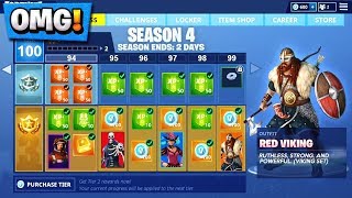 Fortnite Season 5 Battle Pass SKINS and EMOTES! | *NEW* Viking, Alien, Leaks!