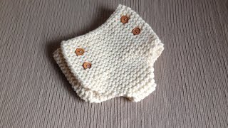 Cómo tejer con telar unos pantalones para bebé - cubre pañales (Tutorial DIY)