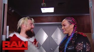 Nia Jax attempts to lift Enzo Amore's holiday spirits: Raw, Dec. 25, 2017