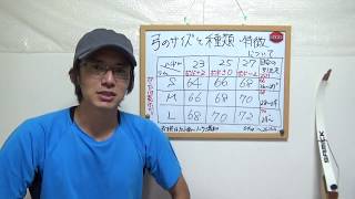 アーチェリー　　弓のサイズと種類・特徴について