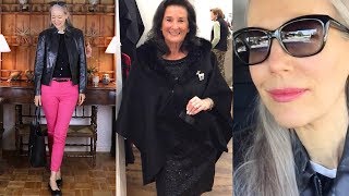 Vlog: Black Leather Jacket, Pink Jeans; Winterwear Trunk Show / Classic Style, Fashion Over 40, 50