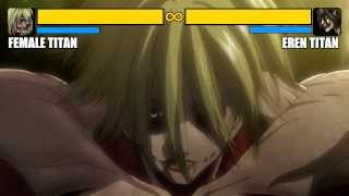 Female Titan vs Eren Titan [Round 1]
