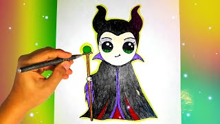 Как нарисовать МАЛЕФИСЕНТУ? Лёгкие рисунки для срисовки