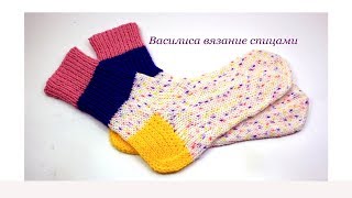 Носки спицами для женщин и мужчин  Василиса